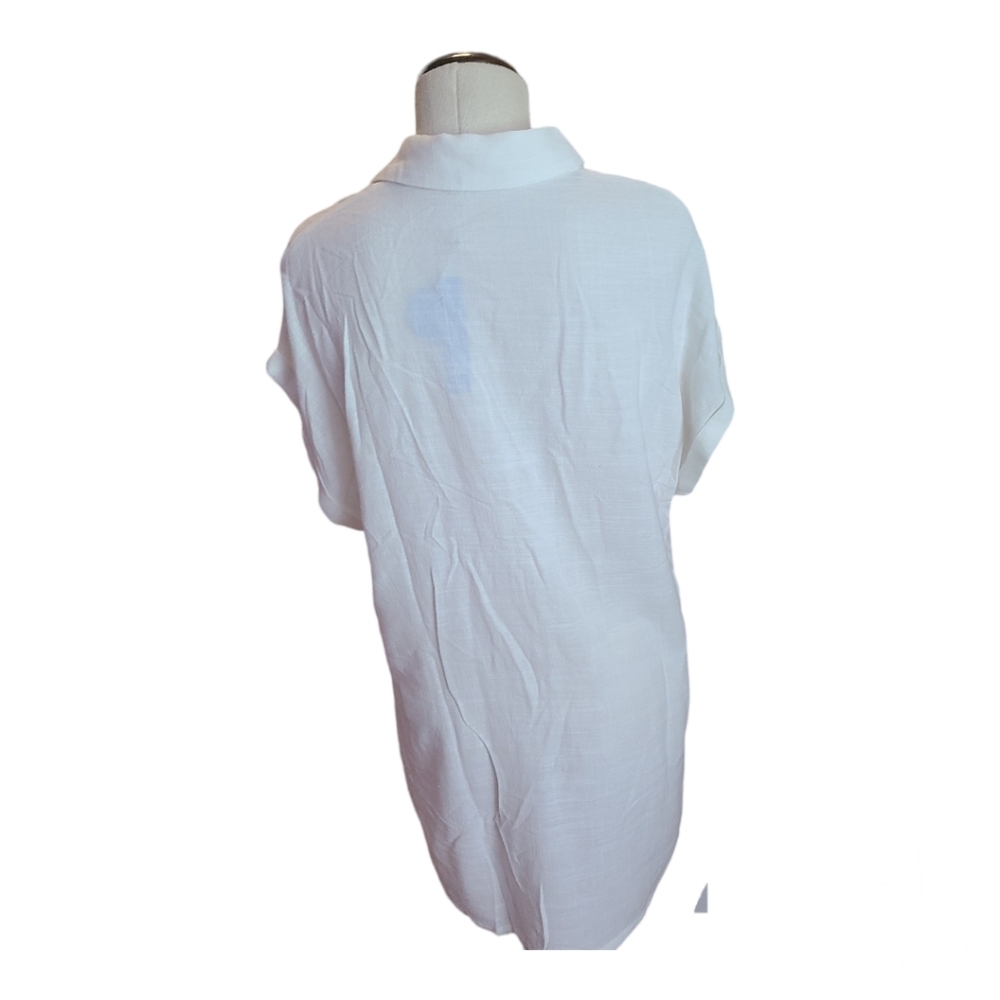 Cupshe, Medium, White, Button Down, Front Pockets… - image 3